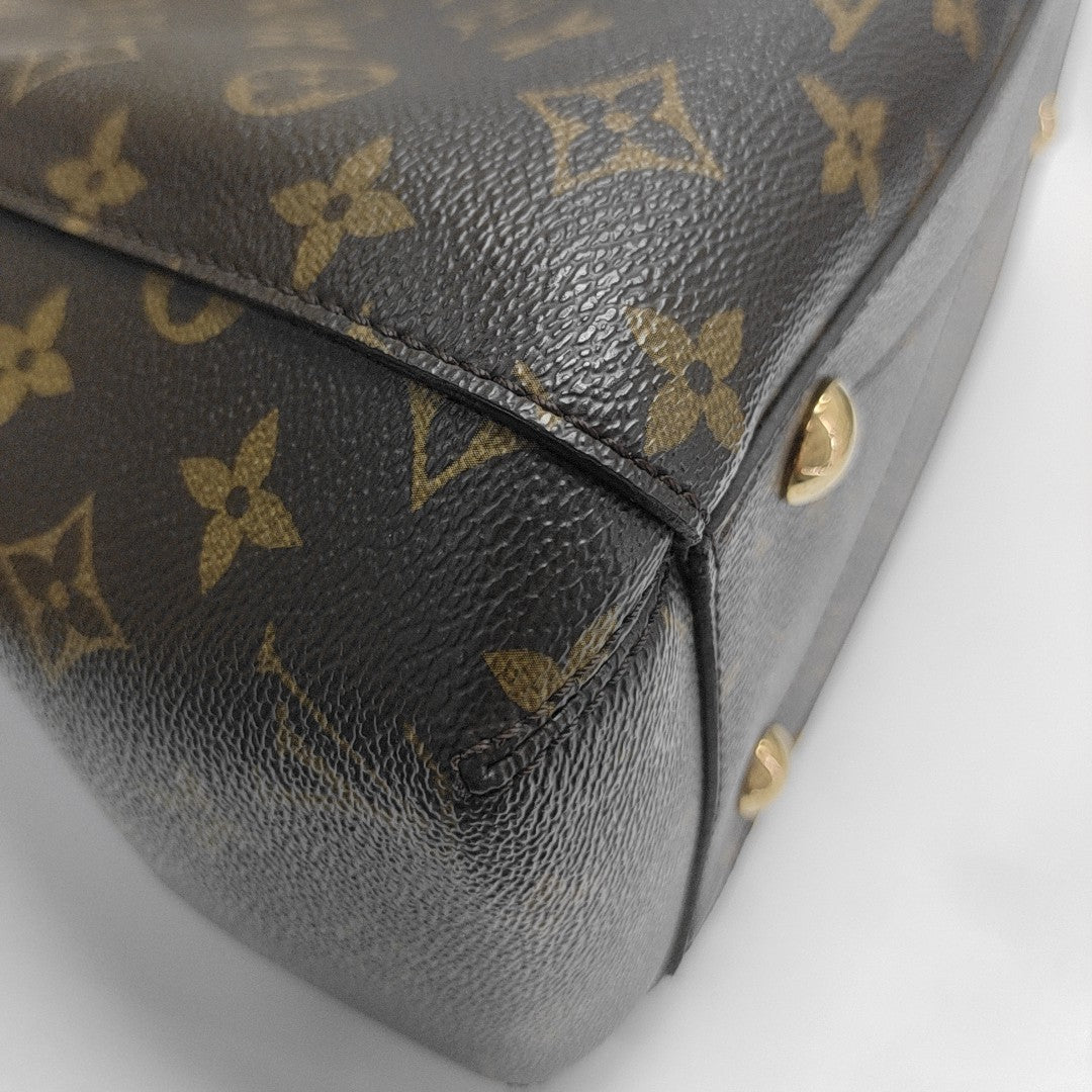 MONTAIGNE Monogram Coated Canvas Brown