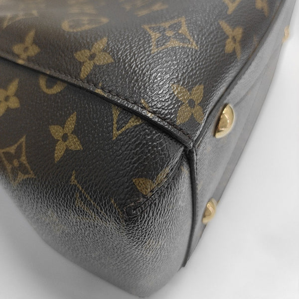 MONTAIGNE Monogram Coated Canvas Brown