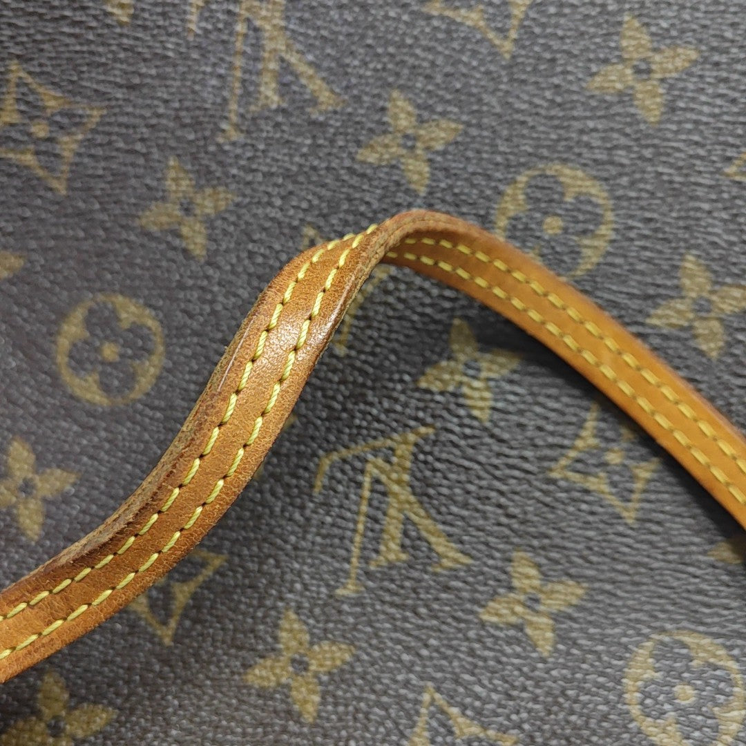 NEVERFULL MM Monogram Coated Canvas Brown