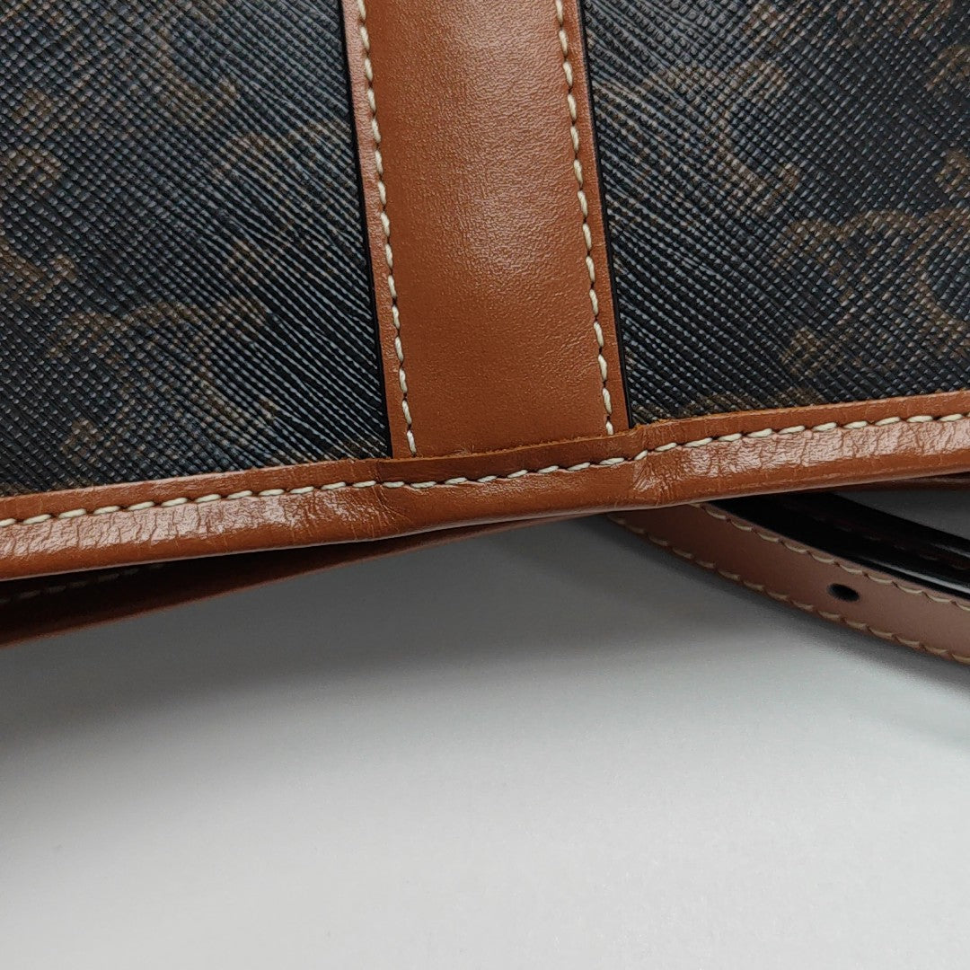 TRIOMPHE CANVAS Small Coated Canvas Brown