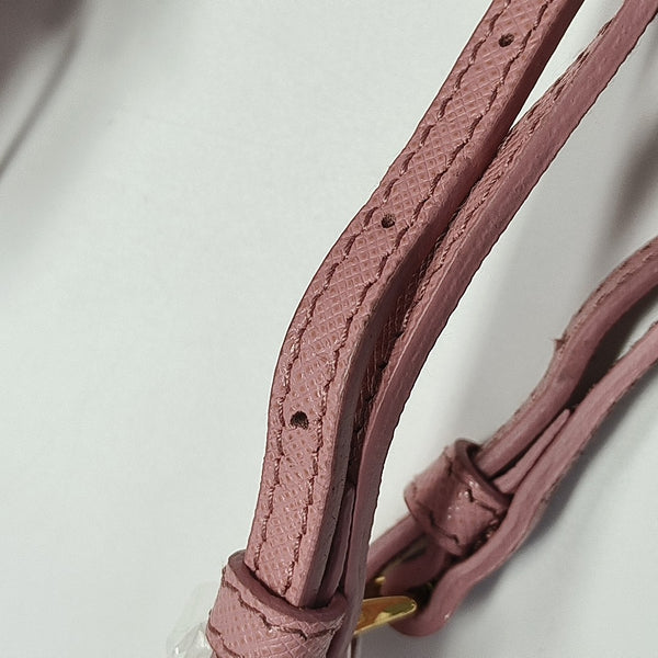 Saffiano Calfskin Shoulder Bag Pink