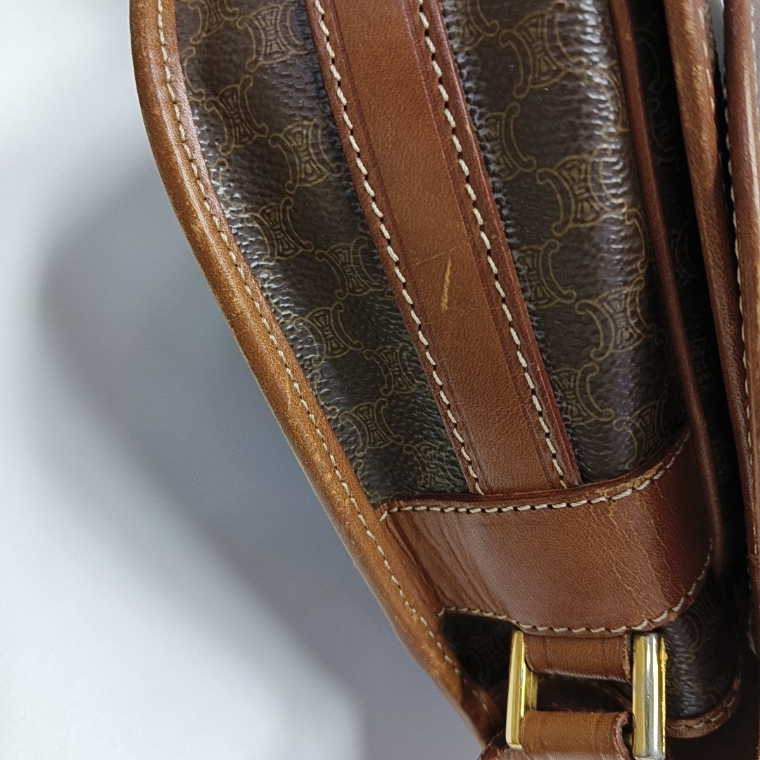 MACADAM CLUTCHES Coated Canvas Brown