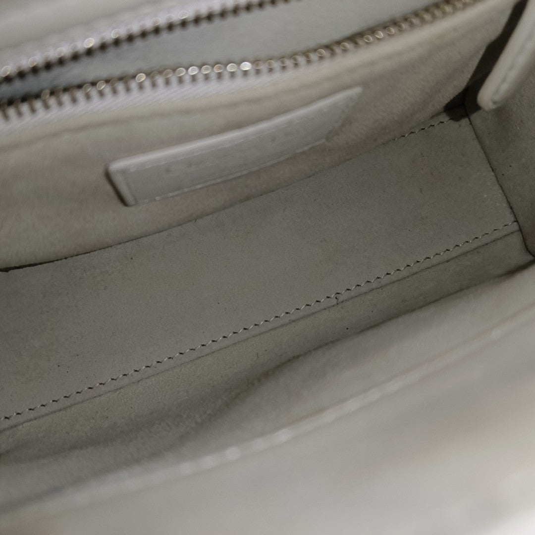 Lady Dior Mini Cannage Lambskin White