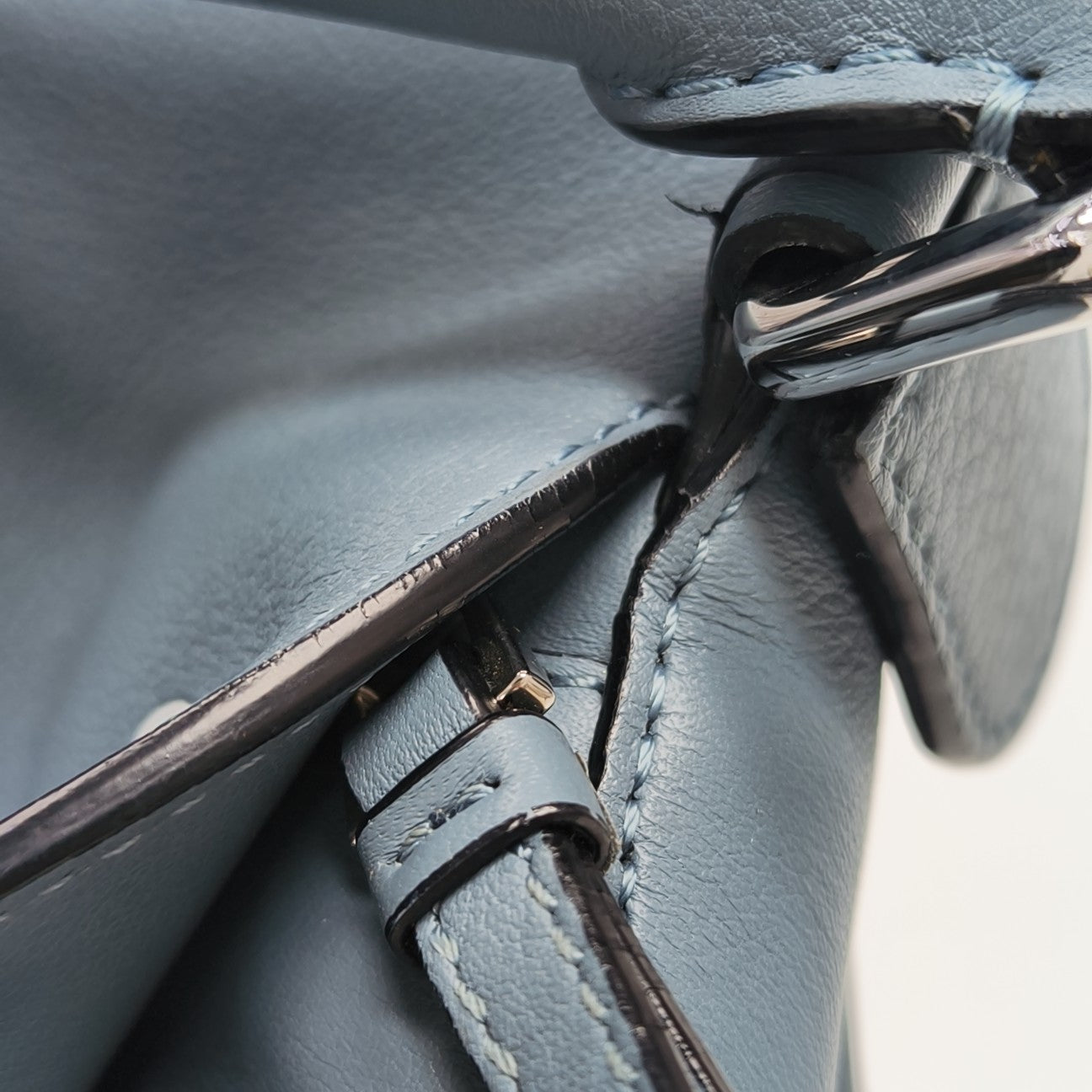 Puzzle Small Calfskin Blue