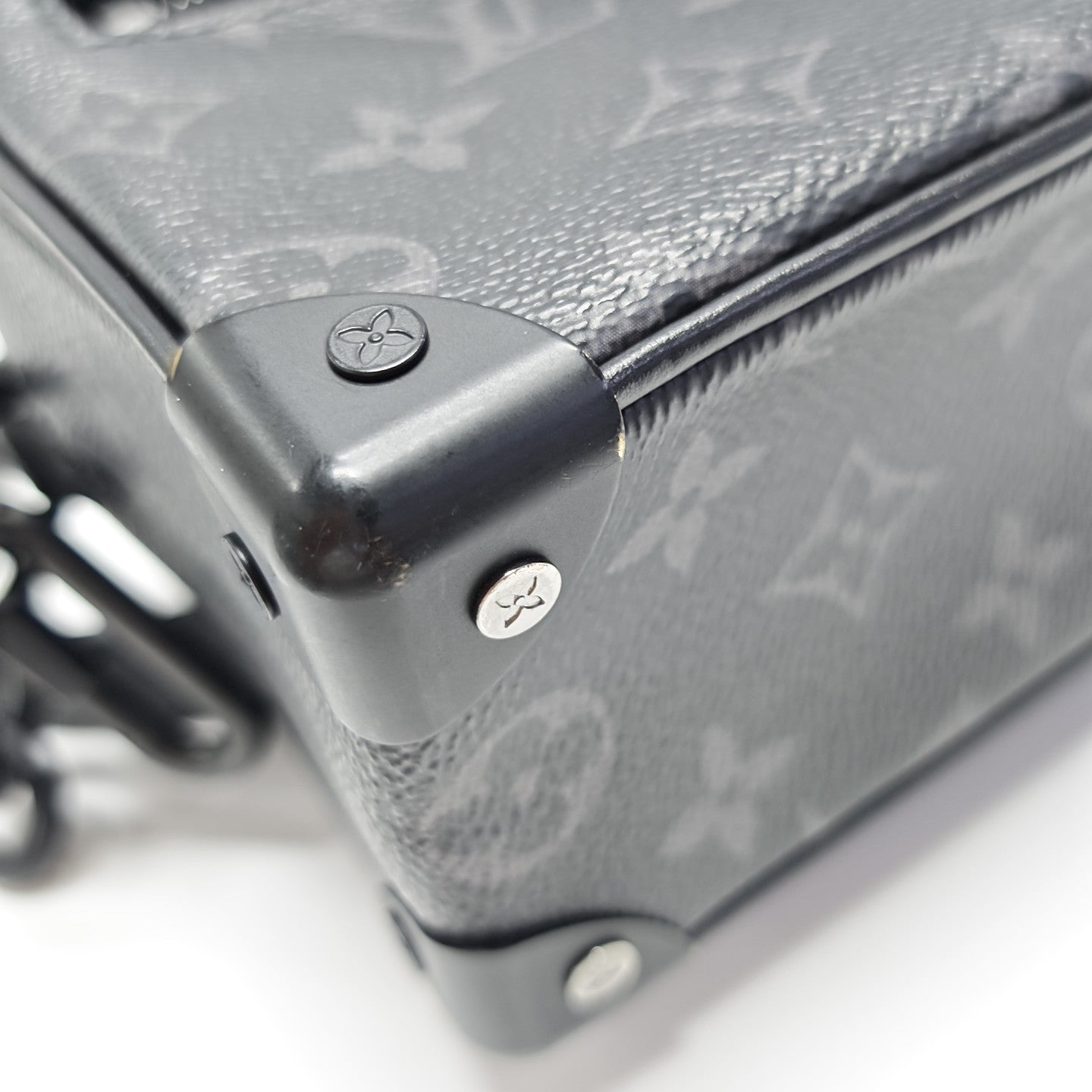 SOFT TRUNK Mini Monogram Coated Canvas Black
