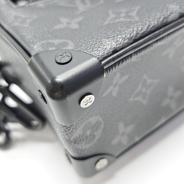 SOFT TRUNK Mini Monogram Coated Canvas Black