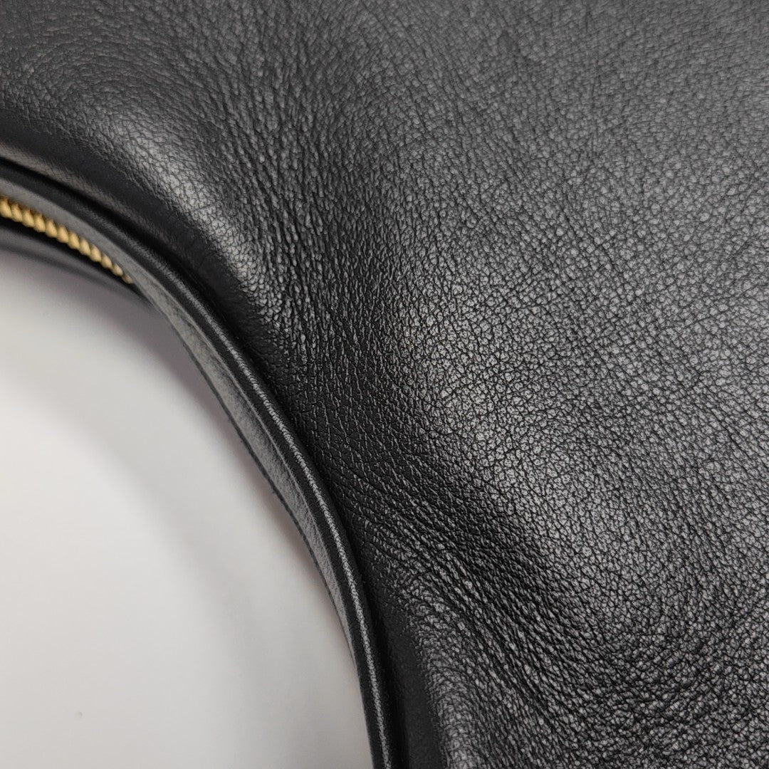 Calfskin Shoulder Bag Black