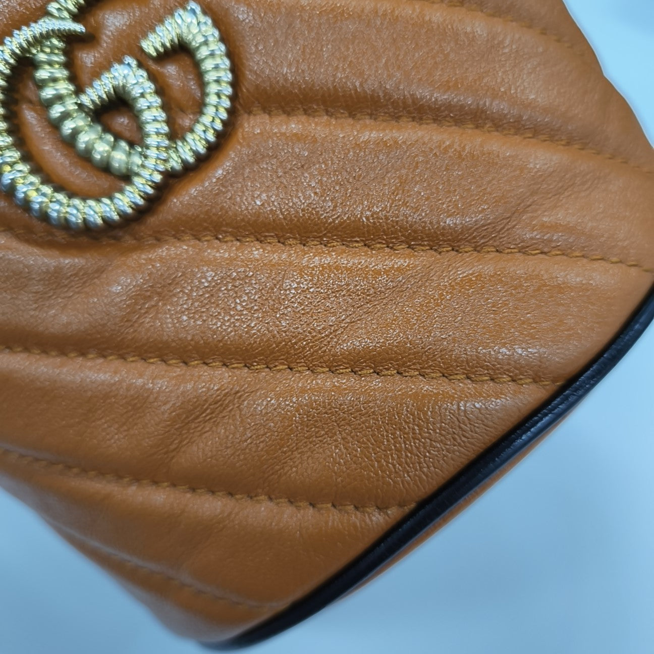 GG Marmont Mini Quilted Calfskin Yellow