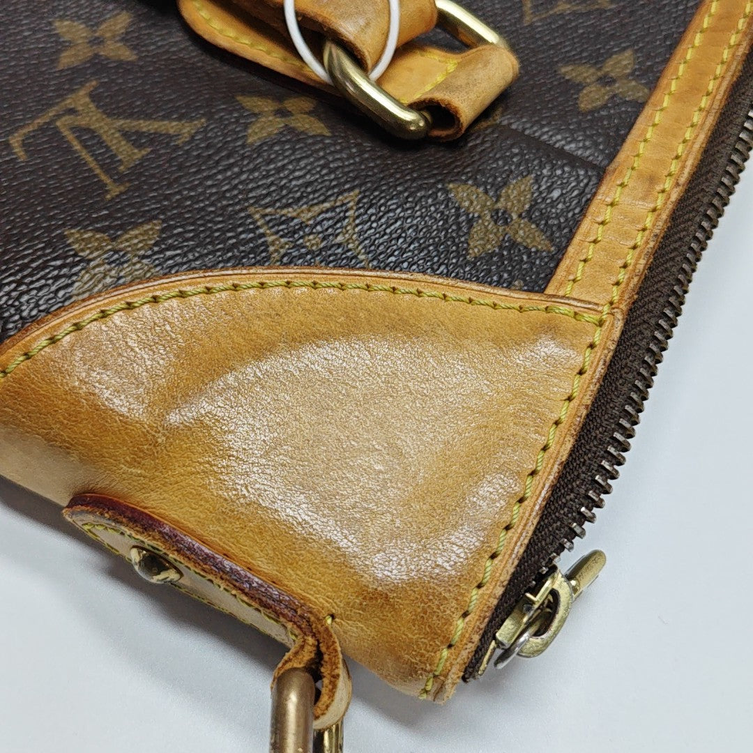 ODEON Monogram Coated Canvas Brown
