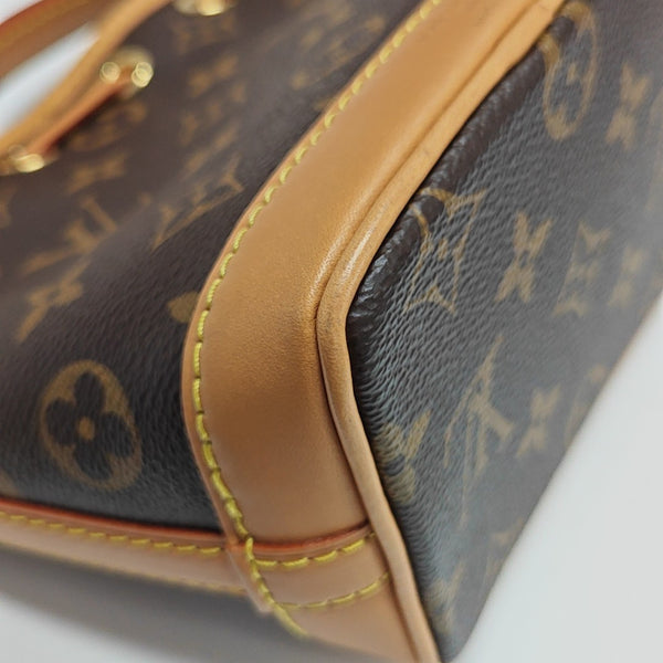 NOÉ Nano Monogram Coated Canvas Brown