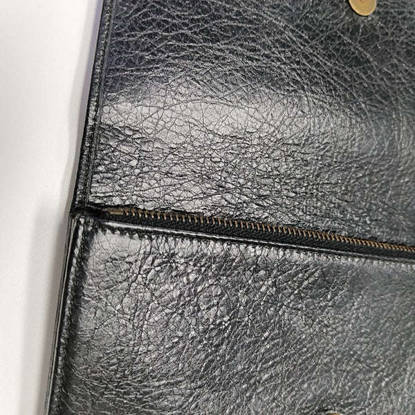 Classic City Lambskin Black Wallet