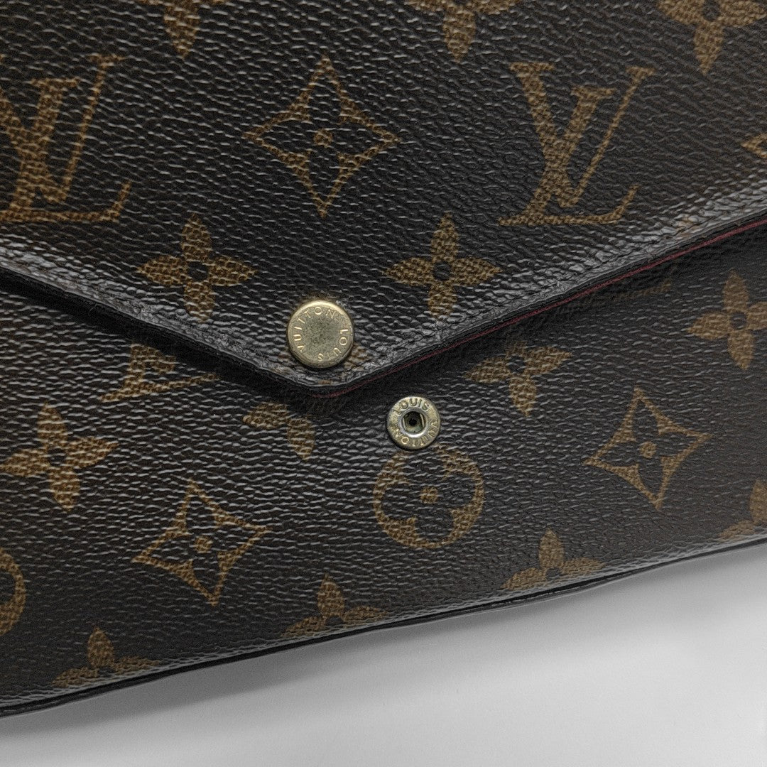 FÉLICIE Monogram Coated Canvas Brown