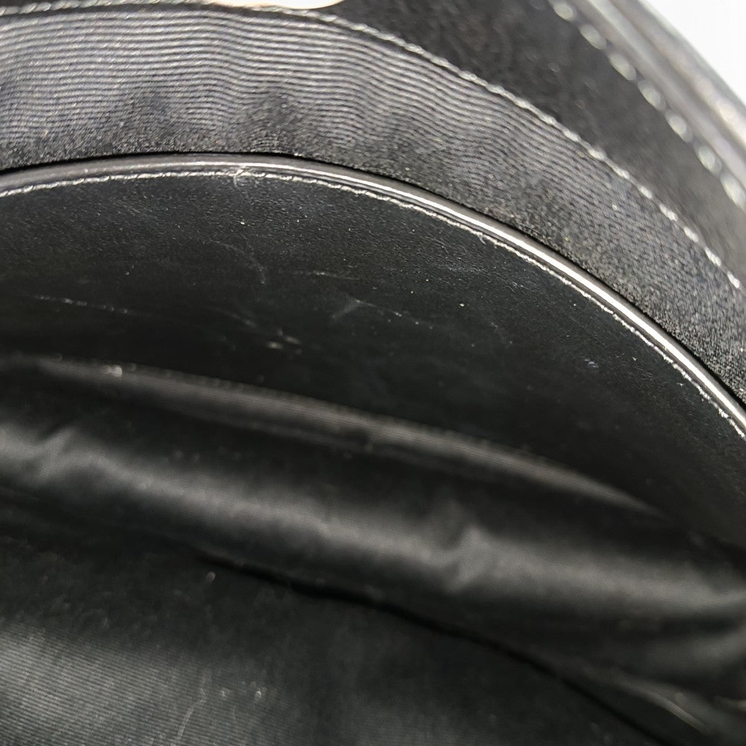 NIKI Medium Chevron Calfskin Black