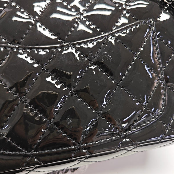 2.55 224 (mini) Quilted Patent Calfskin Black