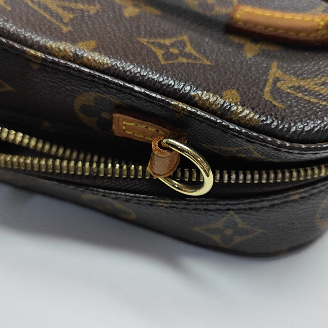 SPONTINI Monogram Coated Canvas Brown