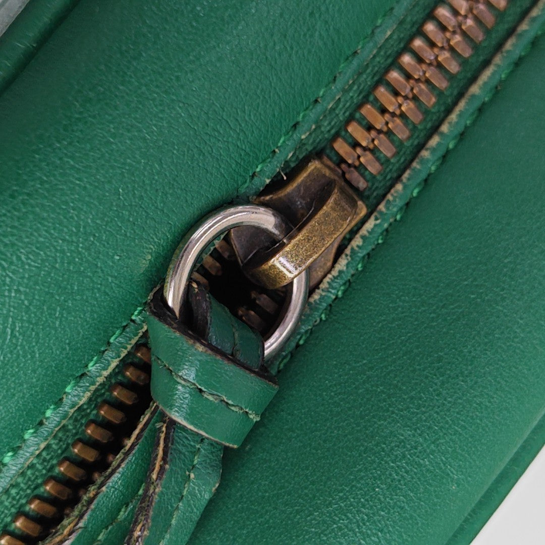 GG Marmont Small Quilted Calfskin Green