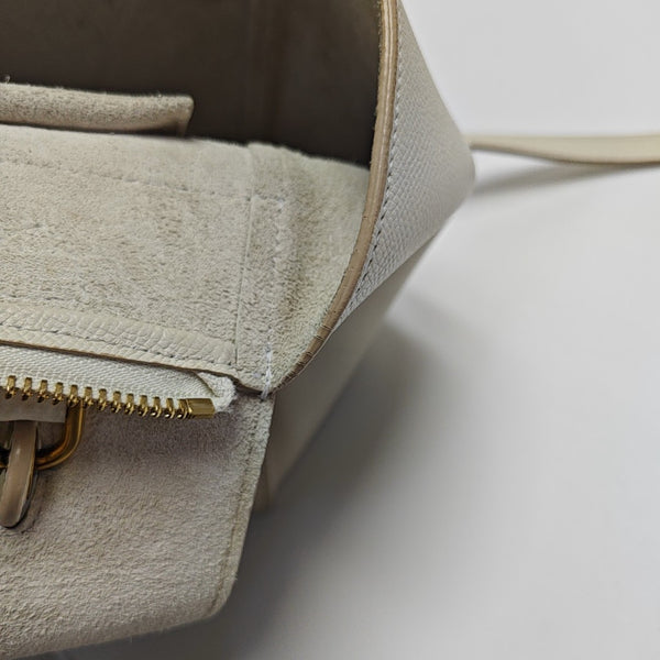BELT Mini Calfskin White