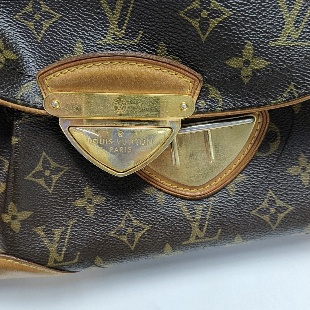 BEVERLY Monogram Coated Canvas Brown