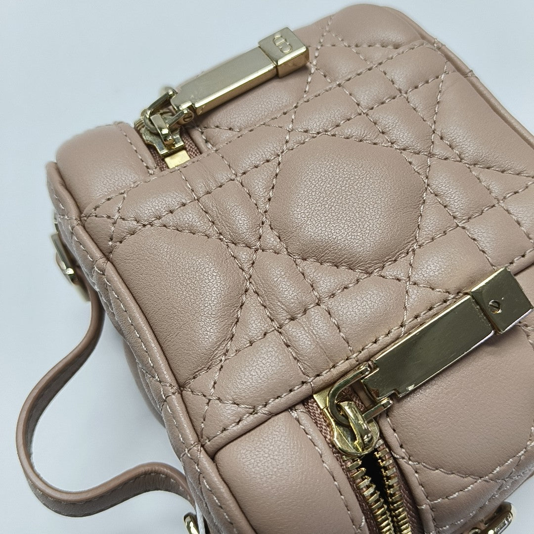 Lady Dior Super Mini Cannage Lambskin Pink