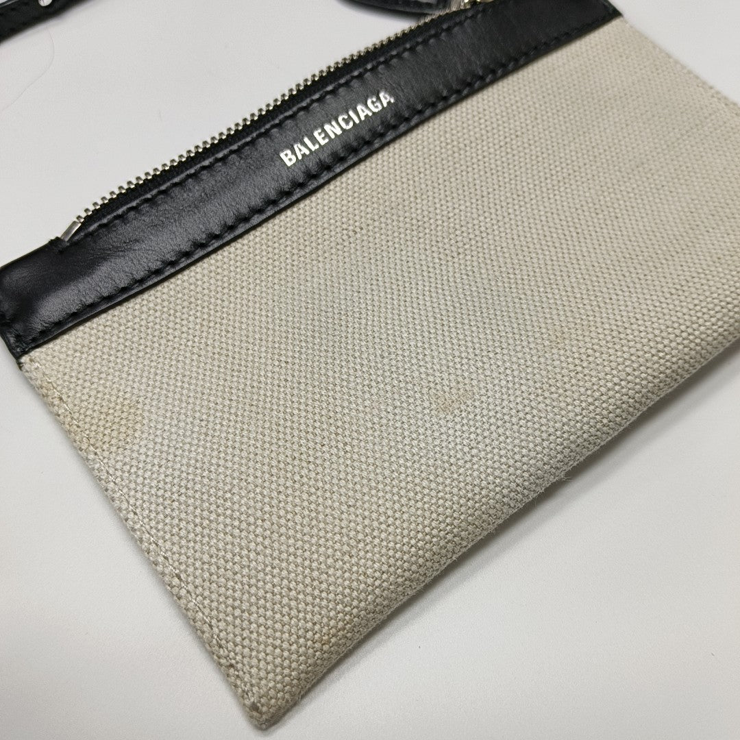 Navy Mini Canvas White