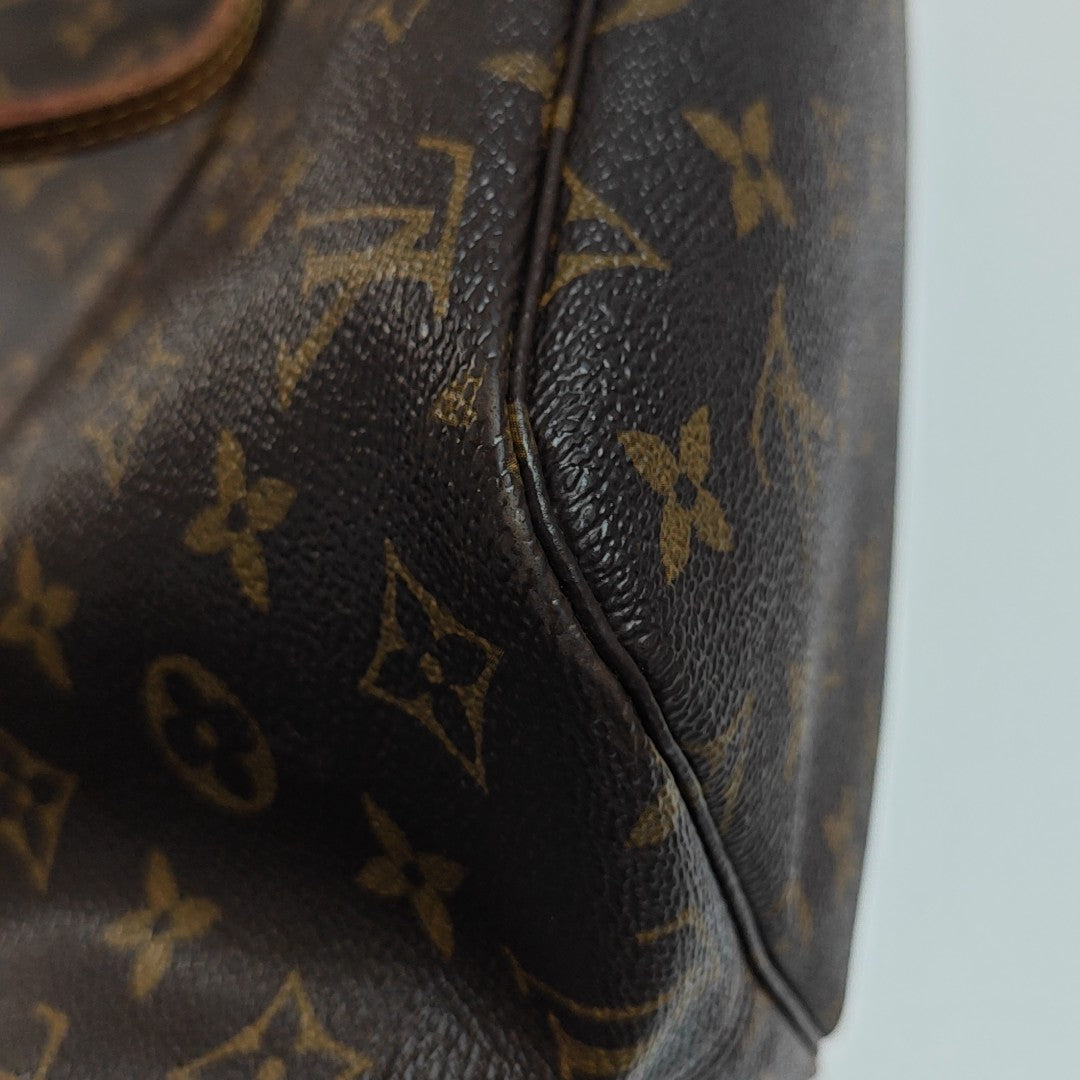 NEVERFULL MM Monogram Coated Canvas Brown