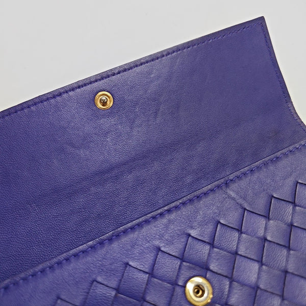 Calfskin Wallet Purple