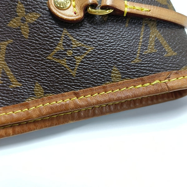 NEVERFULL MM Monogram Coated Canvas Brown