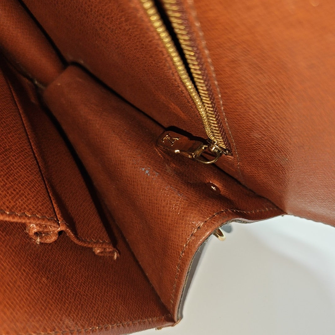 DAME GM Monogram Coated Canvas Brown