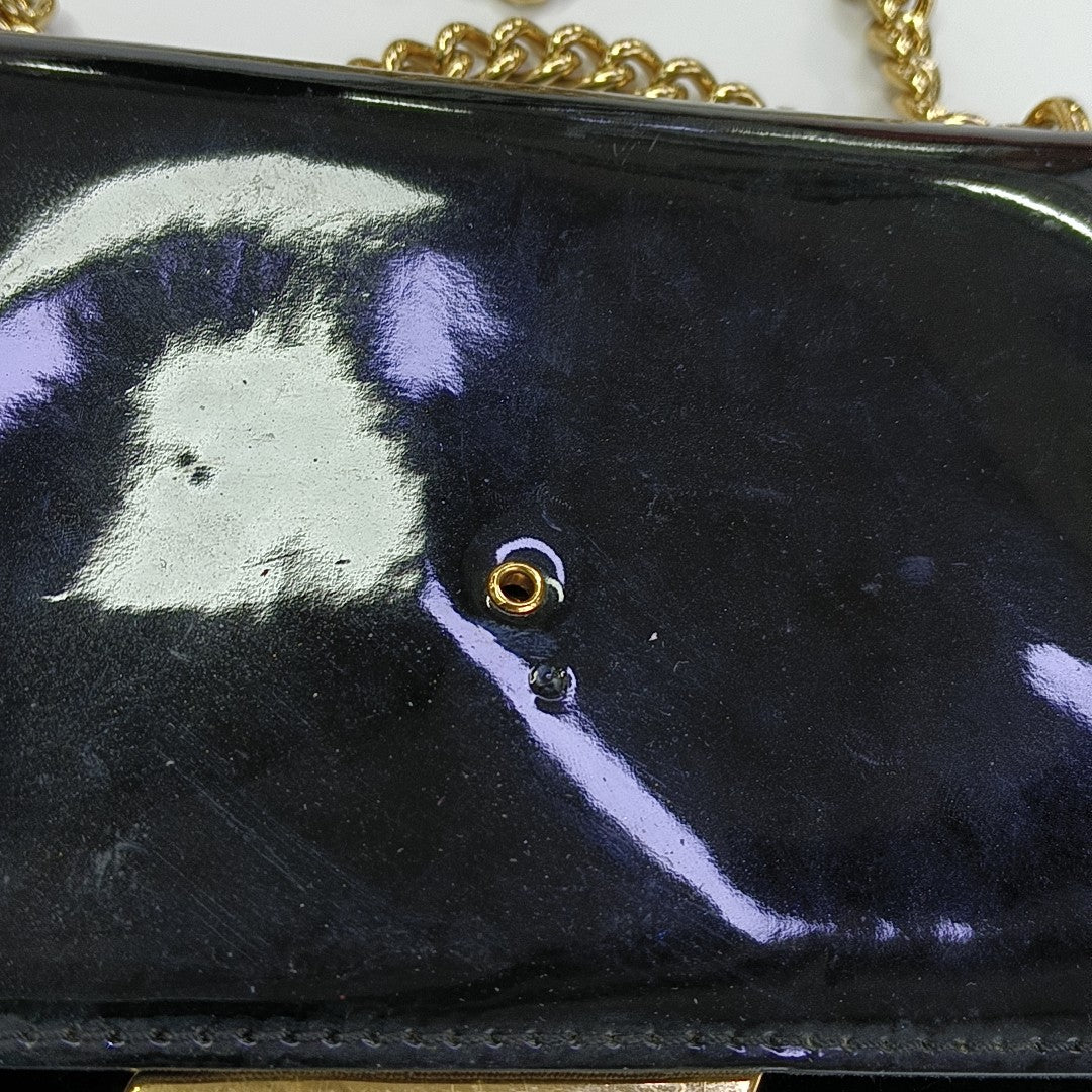 LOUISE PM Patent Leather Black