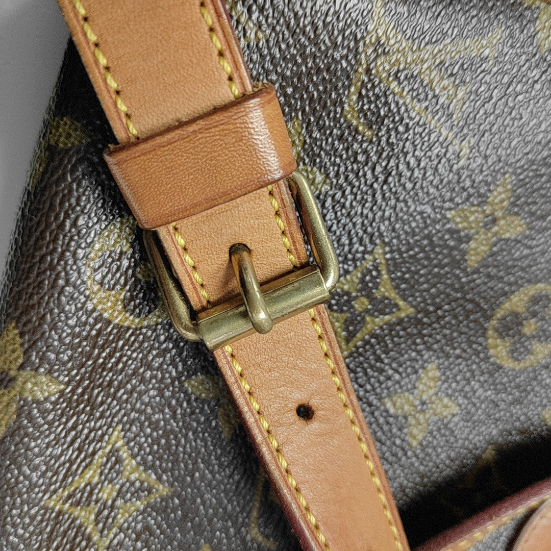 SAUMUR 30 Monogram Coated Canvas Brown