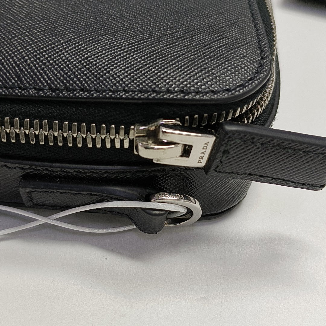 Leather Shoulder Bag Black