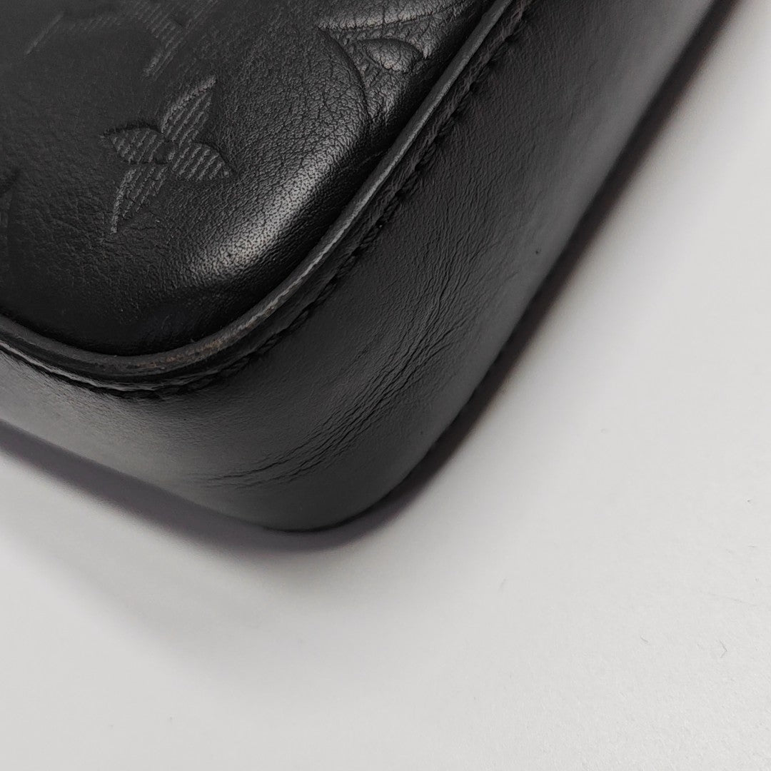 DUO Monogram Calfskin Black
