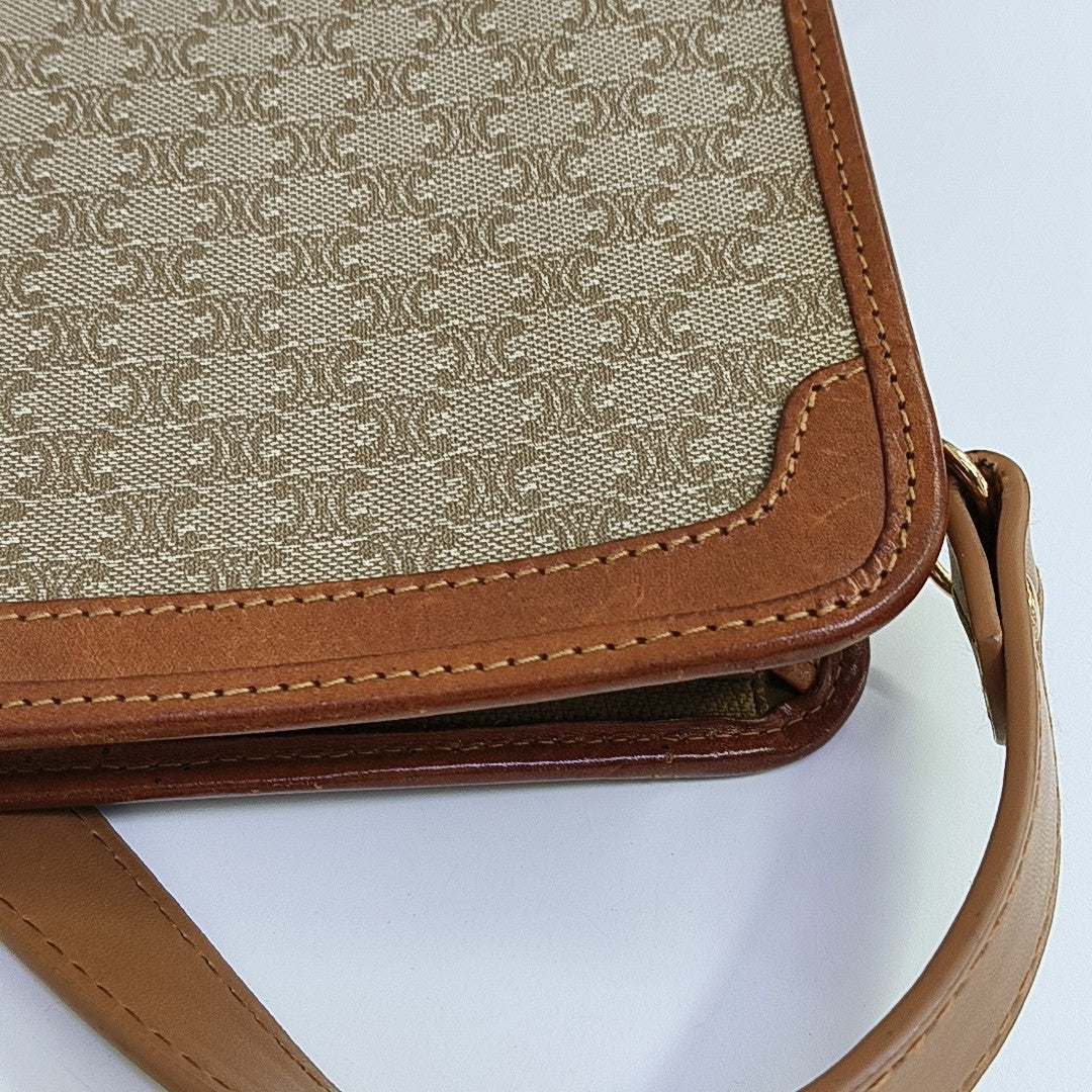 MACADAM CLUTCHES Coated Canvas Beige