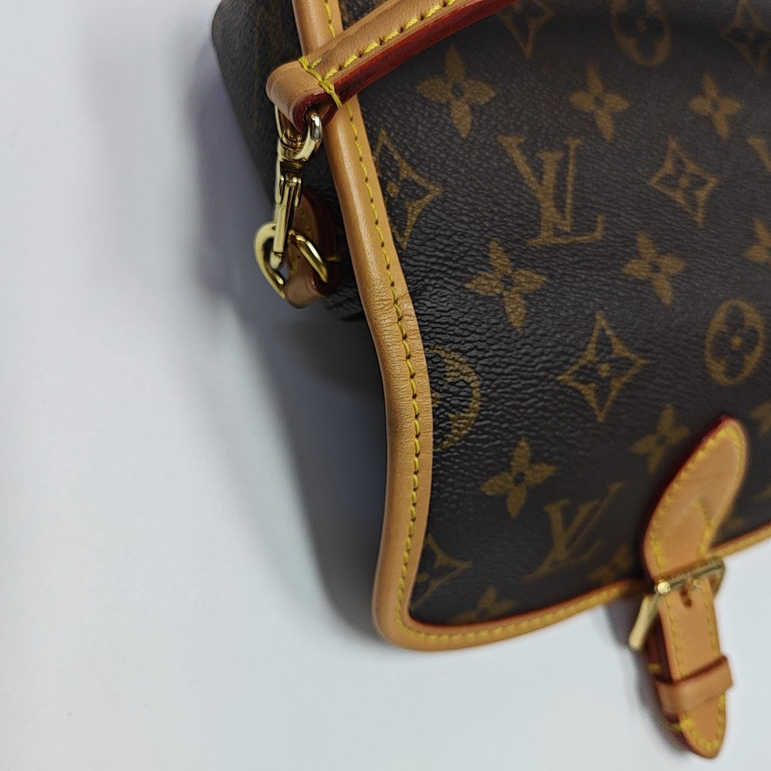 DIANE Nano Monogram Coated Canvas Brown