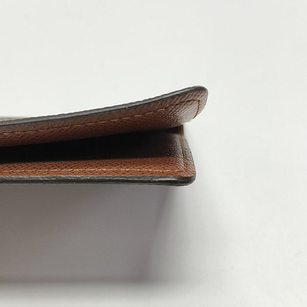 HINGE BRAZZA Monogram Coated Canvas Brown Wallet