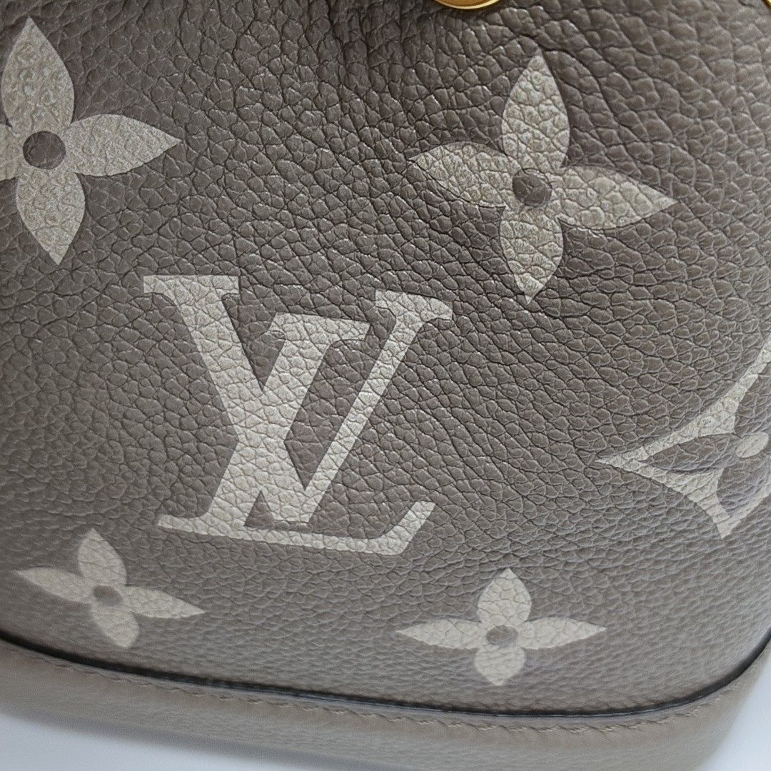 NOÉ Nano Monogram Calfskin Gray