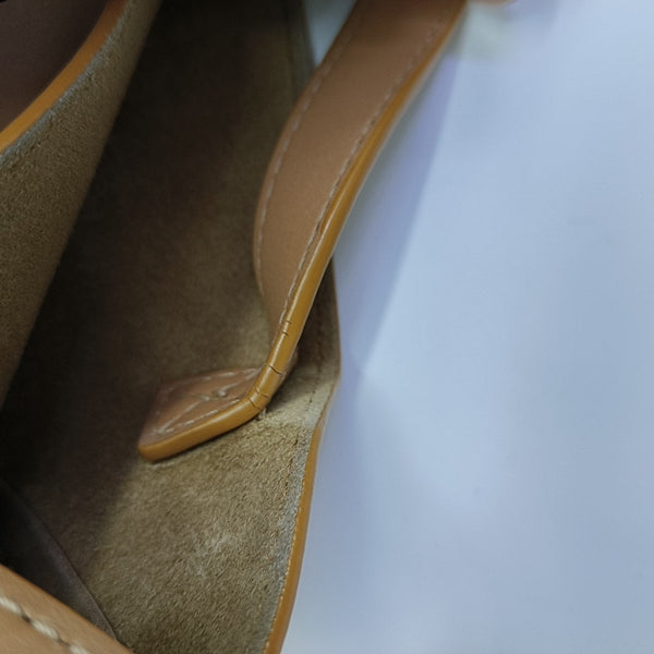 Puzzle Fold Mini Quilted Calfskin Brown