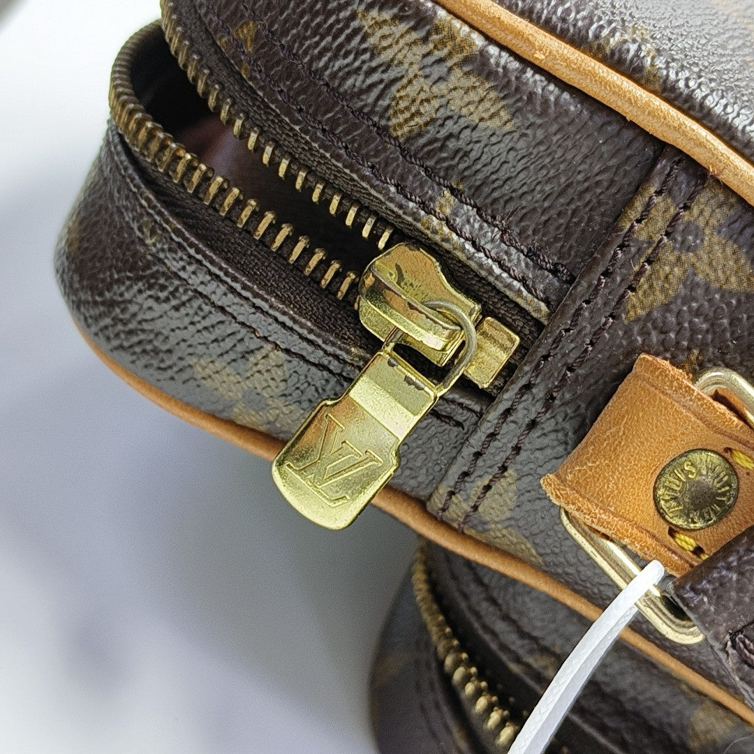 DANUBE Monogram Coated Canvas Brown