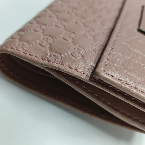 Monogram Calfskin Wallet Pink