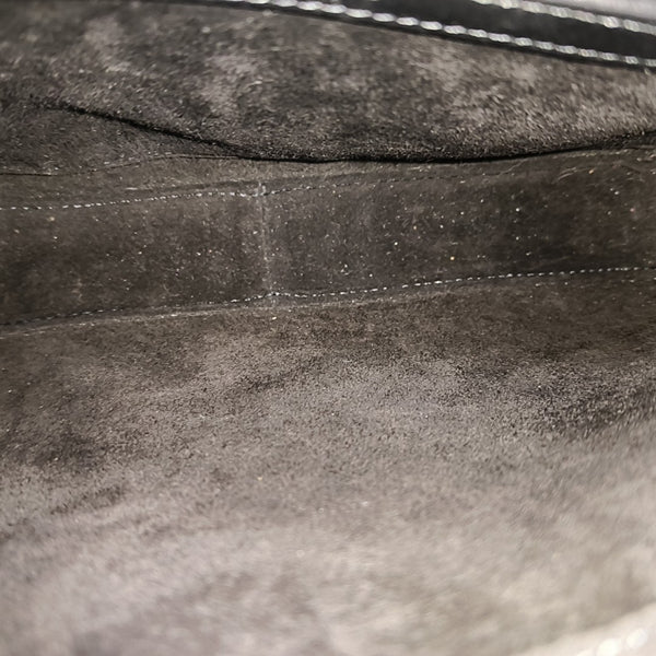 Calfskin Shoulder Bag Medium Black