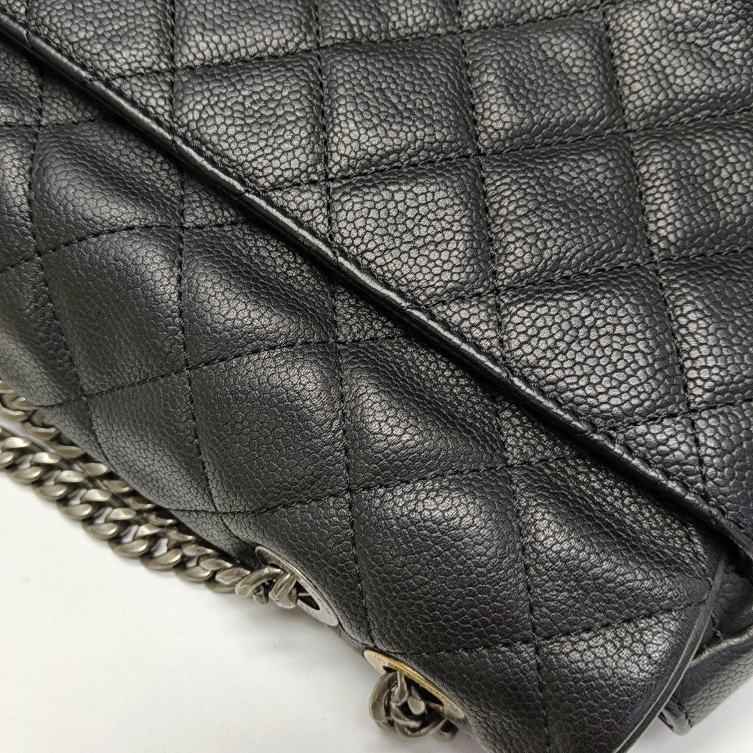 Caviar Quilted Grained Calfskin Black