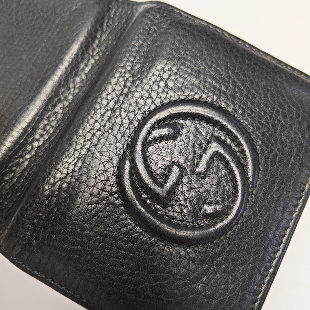 Soho Calfskin Black Wallet