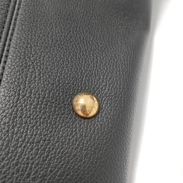LOW KEY HOBO MM Monogram Calfskin Black