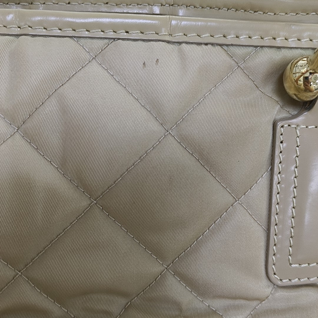 Quilted Nylon Beige