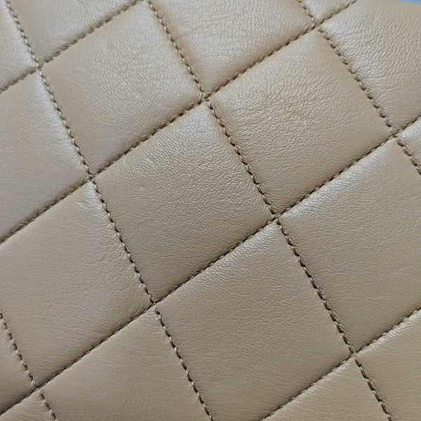 CLASSIC FLAP Mini Quilted Lambskin Beige