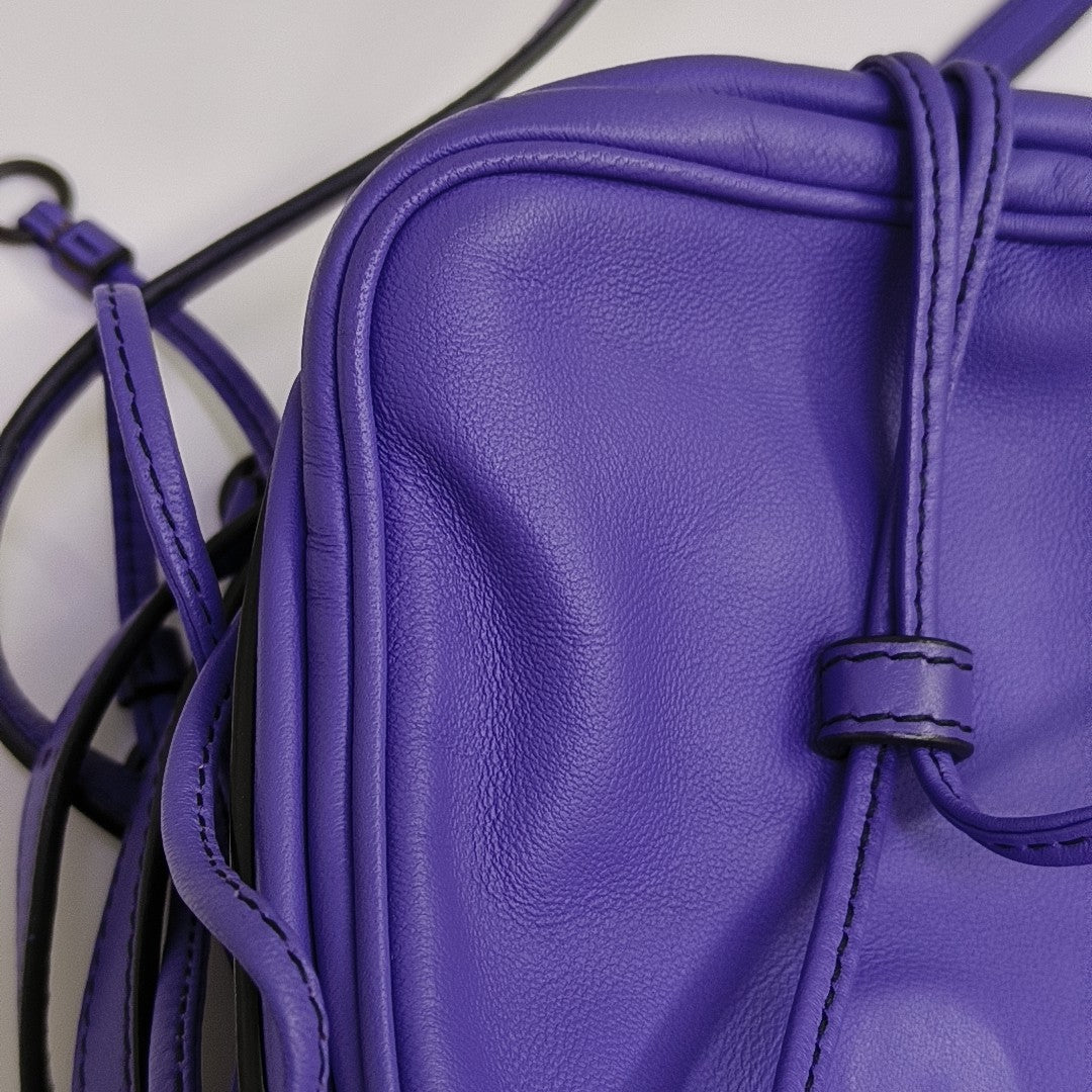 Calfskin Shoulder Bag Purple