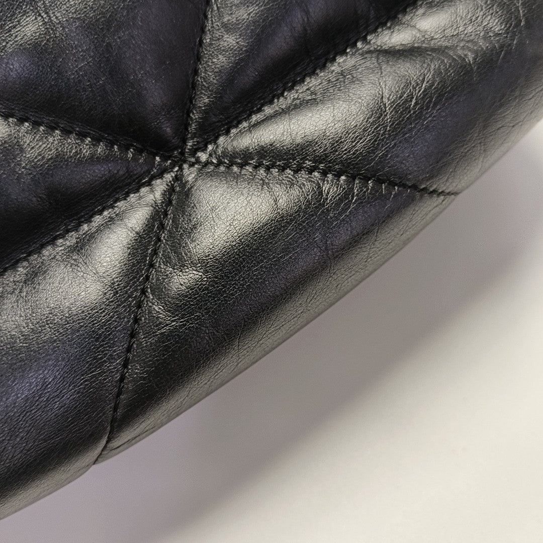 Quilted Lambskin Shoulder Bag Mini Black