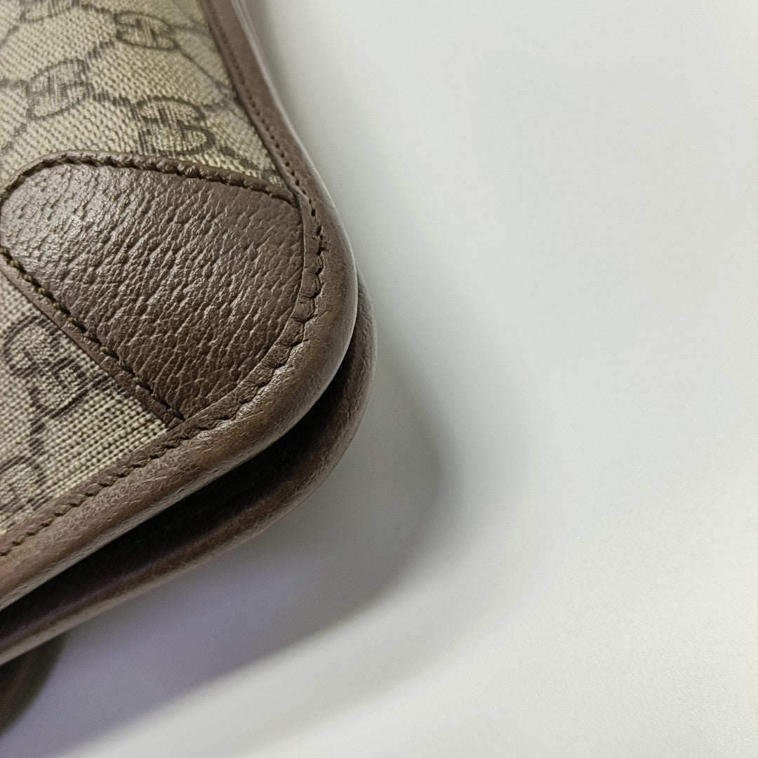 Neo Vintage Large Monogram Coated Canvas Brown