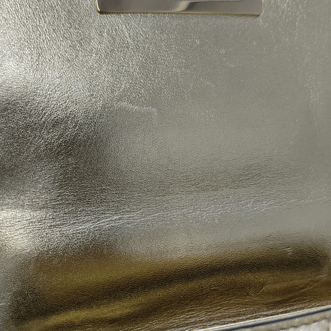 Quilted Calfskin Shoulder Bag Gold