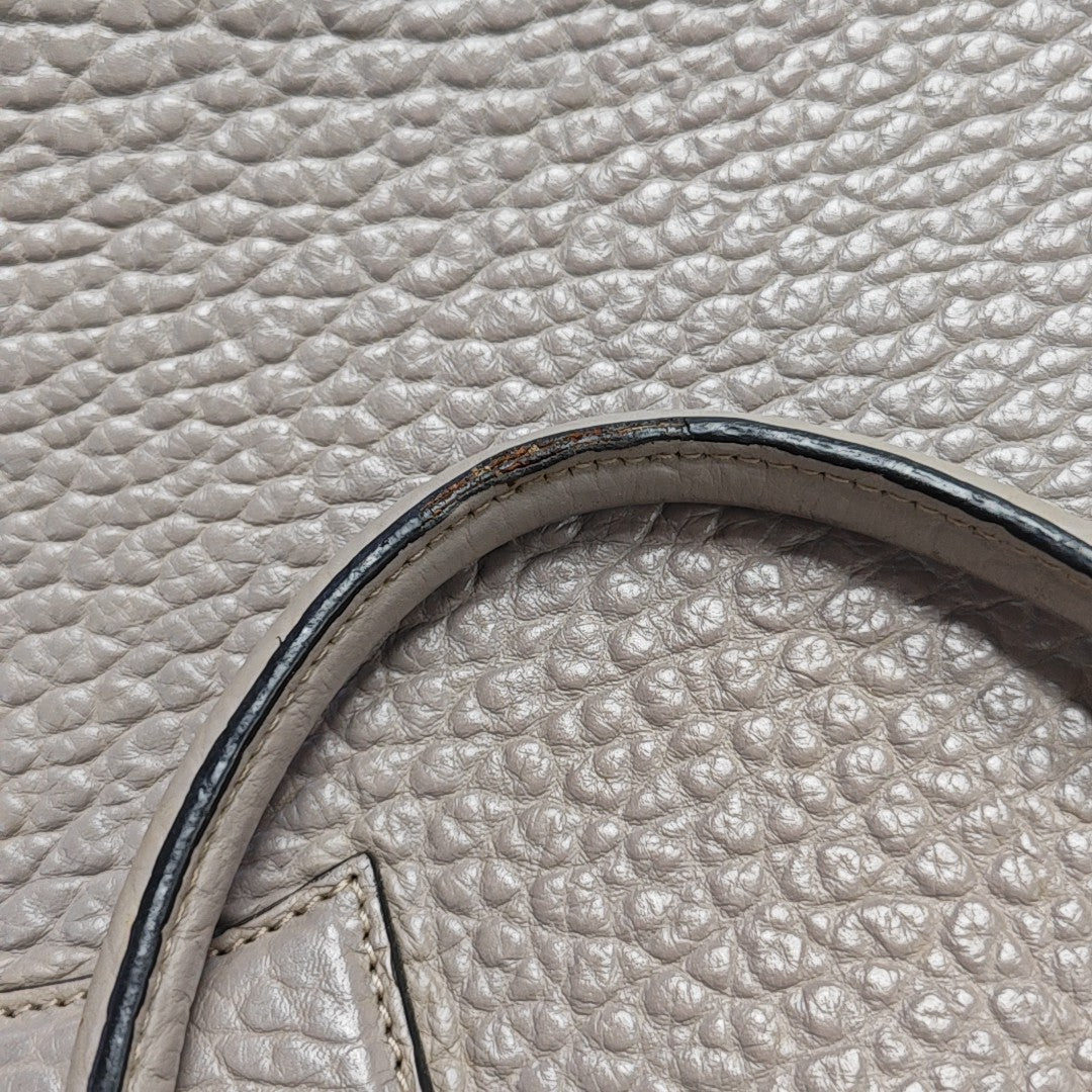 Calfskin Shoulder Bag Gray